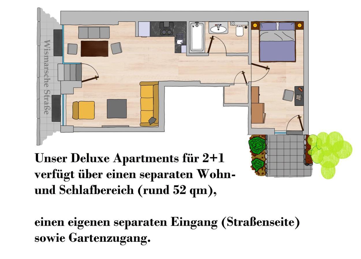 Apartments zur alten Konditorei Schwerin  Exterior foto